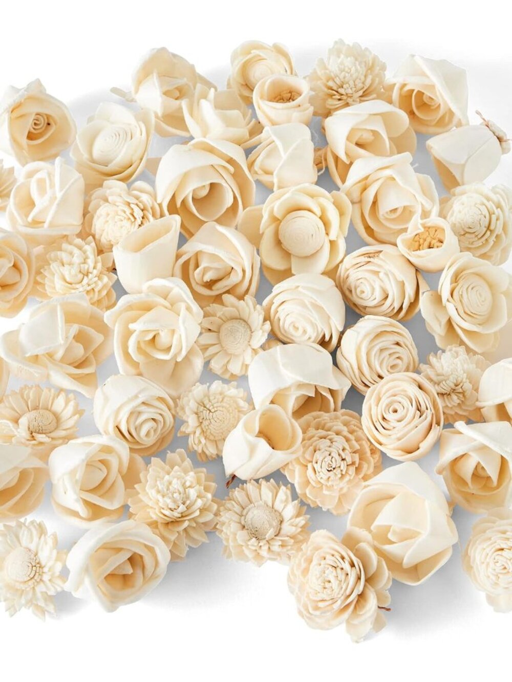 Mini Sola Wood Flower Assortment - 50 in a Set